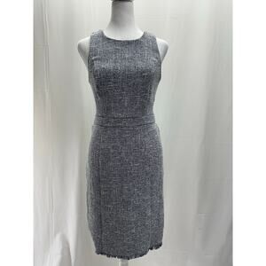 Banana Republic Navy White Tweed Dress 0